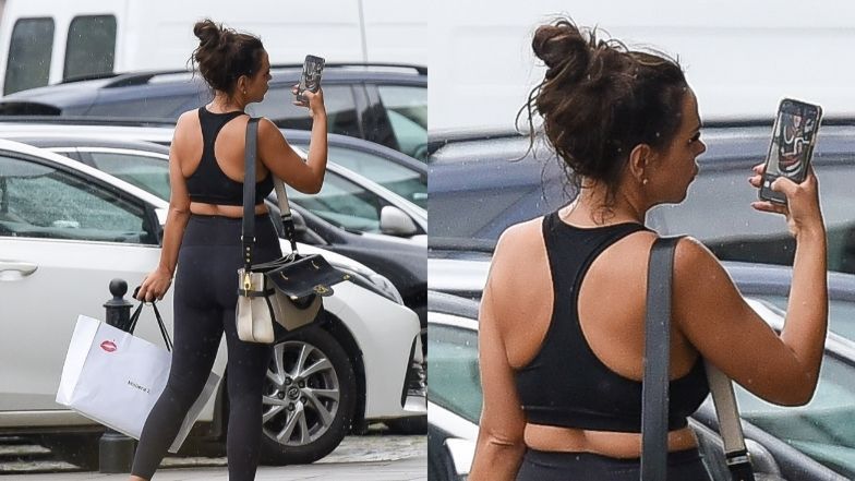 Sylwia Bomba wychodzi z treningu do "Tańca z gwiazdami"