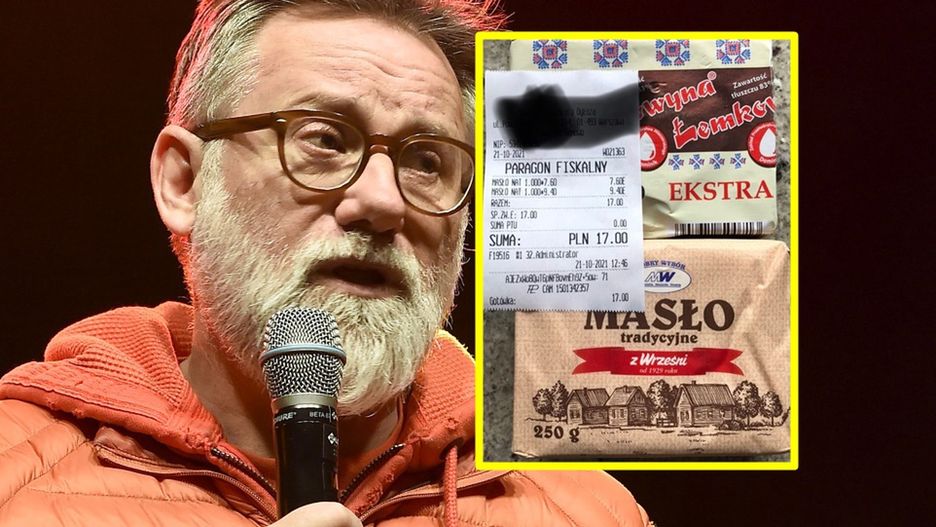 Andrzej Saramonowicz pokazał rachunek za masło