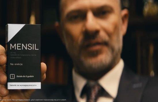 „Mężczyzna nie wymięka” w reklamie tabletek na erekcję Mensil (wideo)