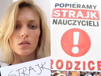 Anja Rubik hejtowana za wsparcie protestu nauczycieli! "A strajk bibliotekarzy czy sprzątaczek też będziesz popierać?!"