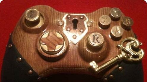 Steampunkowy kontroler dla Xbox 360 1