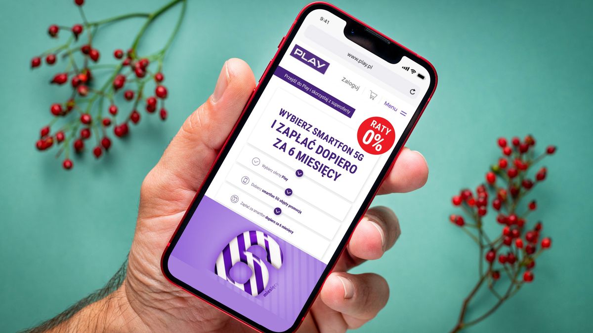 Promocja na smartfony 5G w Play. Raty 0 proc. i płatność dopiero za 6 miesięcy 1