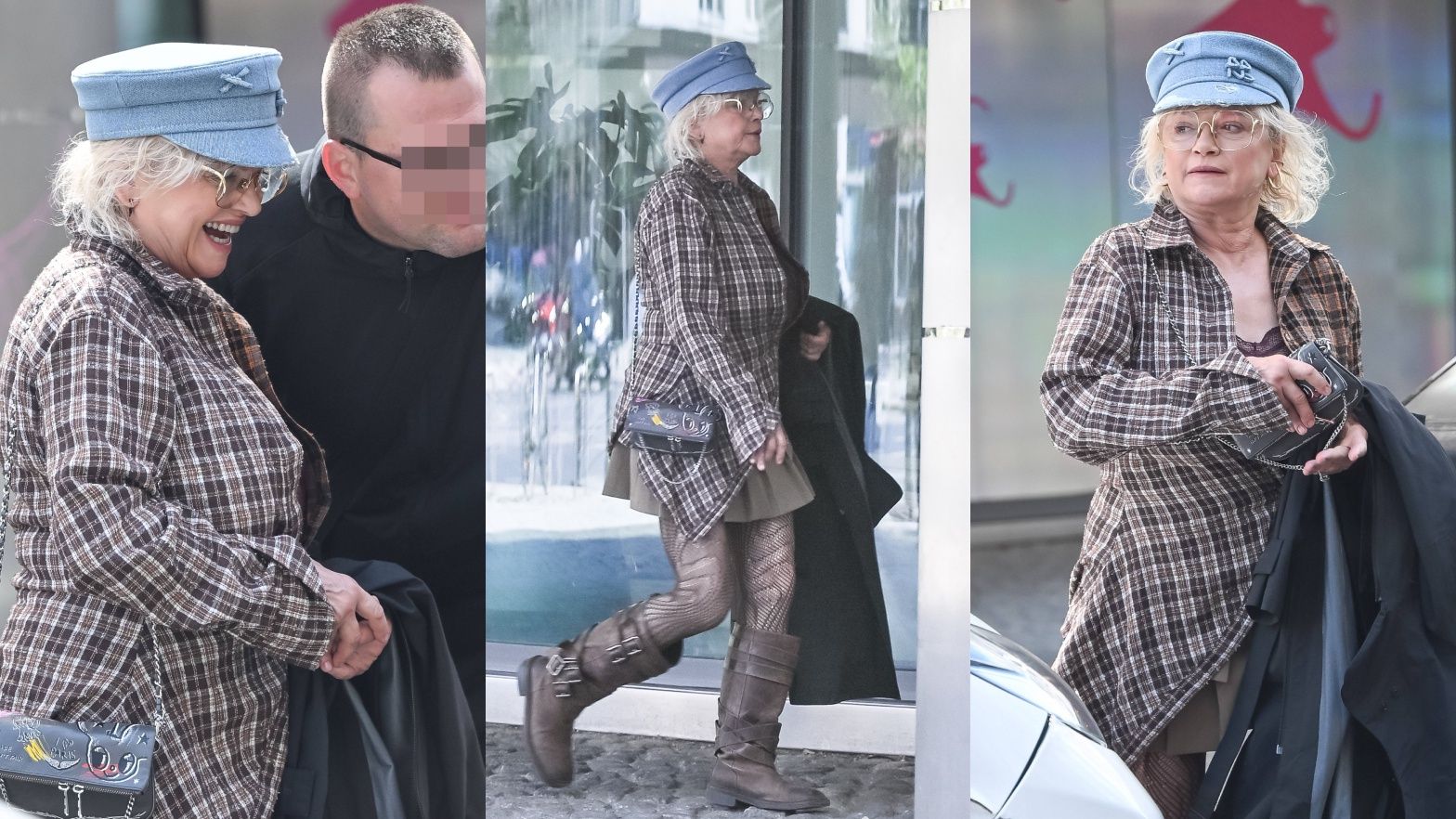 Katarzyna Figura na ulicach Warszawy