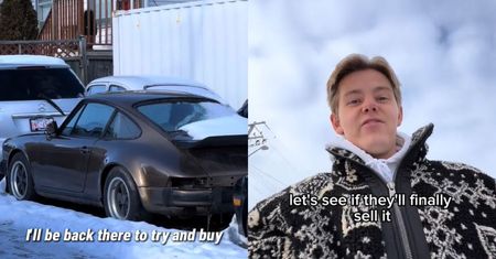 Przypadkiem znalazł porzucone porsche. Właściciel "zniknął z powierzchni ziemi"