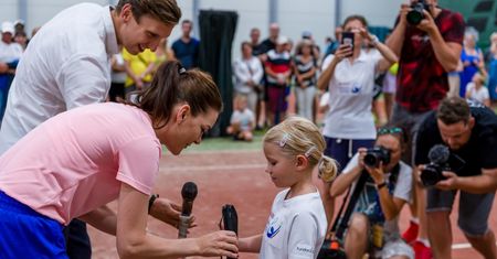 Bytom. Tłumy na korcie. Agnieszka Radwańska i Jerzy Janowicz promowali tenis