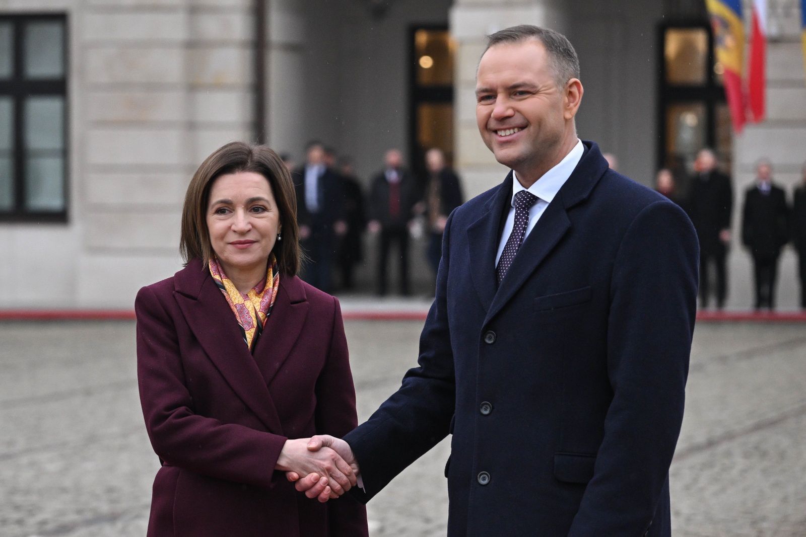 wiadomości,aktualności,WP Wiadomości Nawrocki i Sandu w Warszawie. 