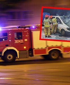 O krok od tragedii. Pożar busa na stacji benzynowej