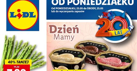 Lidl nowa gazetka 23.05-25.05. Promocje w Lidlu od poniedziałku 23 maja