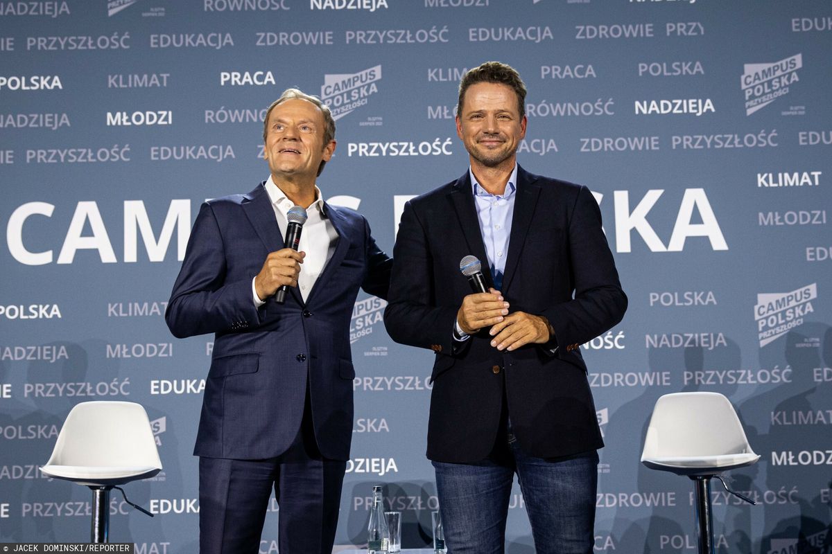 Donald Tusk i Rafał Trzaskowski 