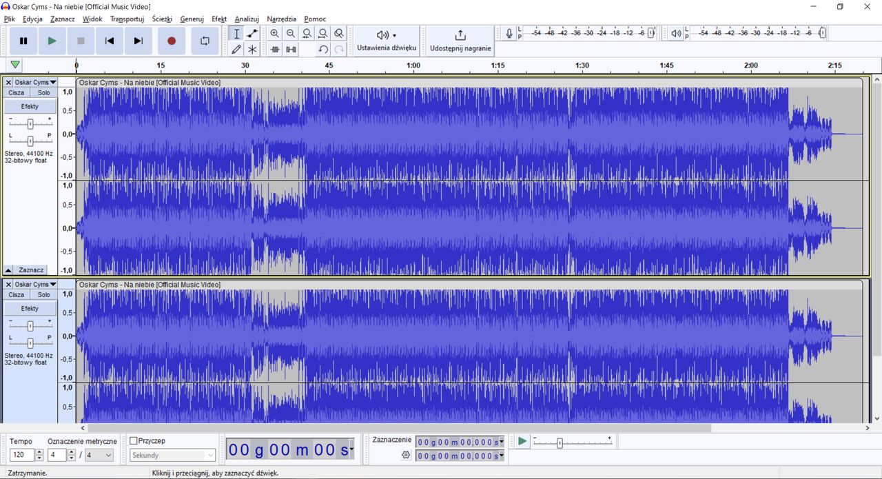 Audacity: jak usunąć wokal z utworu?