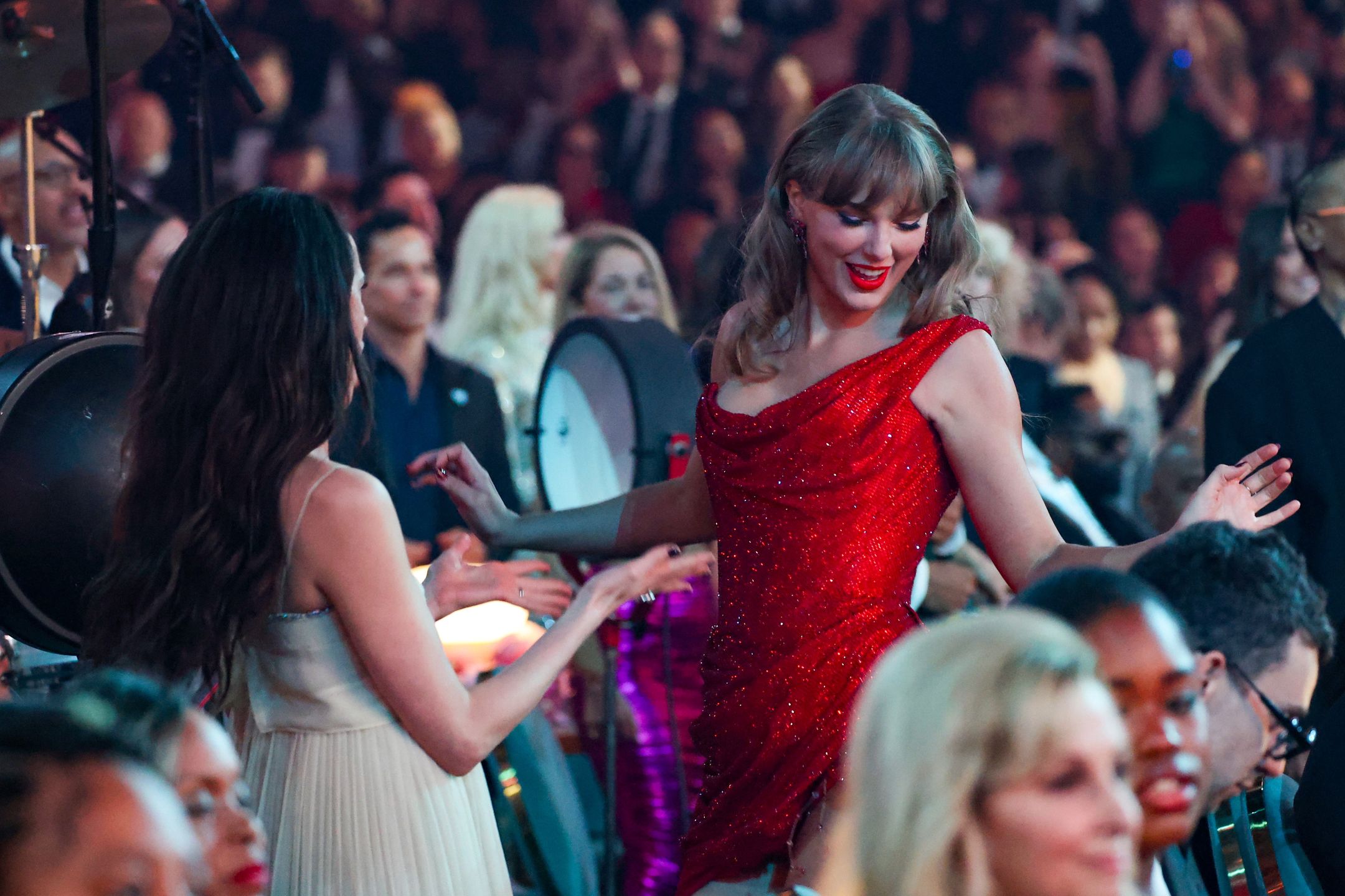 Grammy 2025. Tak bawiła się Taylor Swift