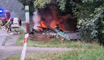 Koszmar na przystanku. Kierowca zginął w płomieniach