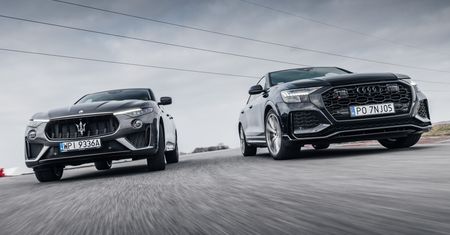Audi RS Q8 kontra Maserati Levante Trofeo na torze: wyścig wagi superciężkiej