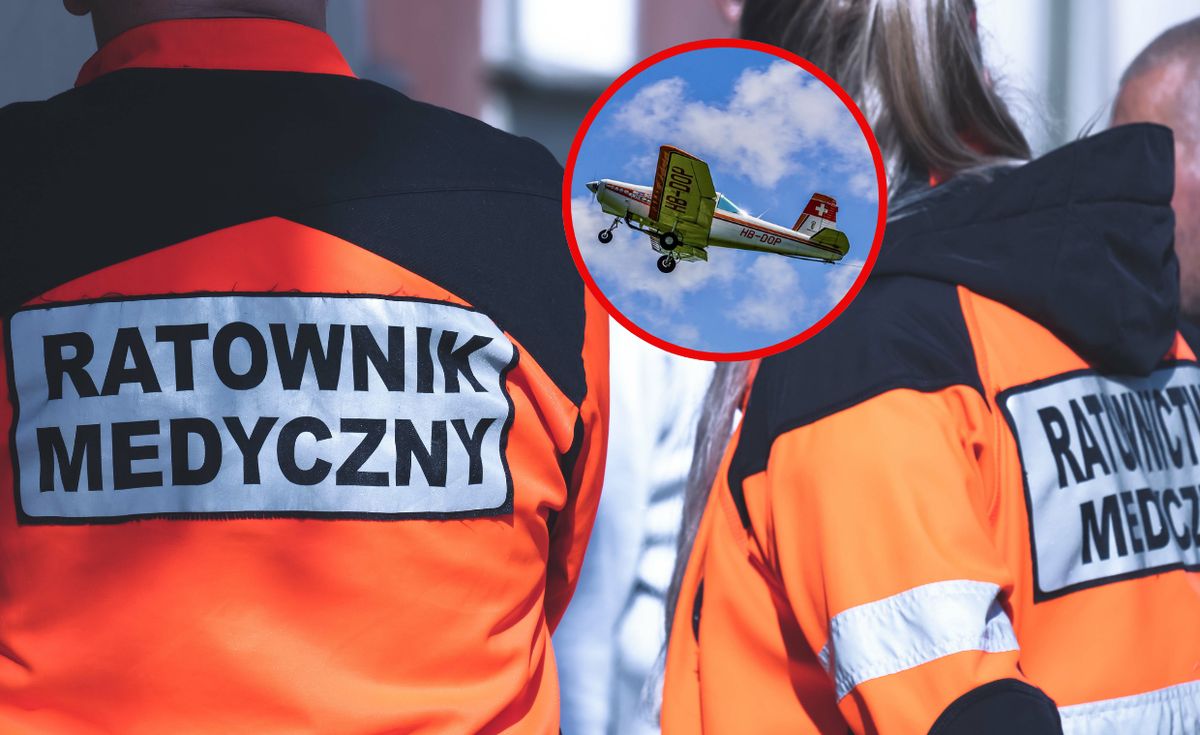 wypadek, awionetka, straż pożarna Awionetka spadła pod Poznaniem. Na miejscu pracują służby