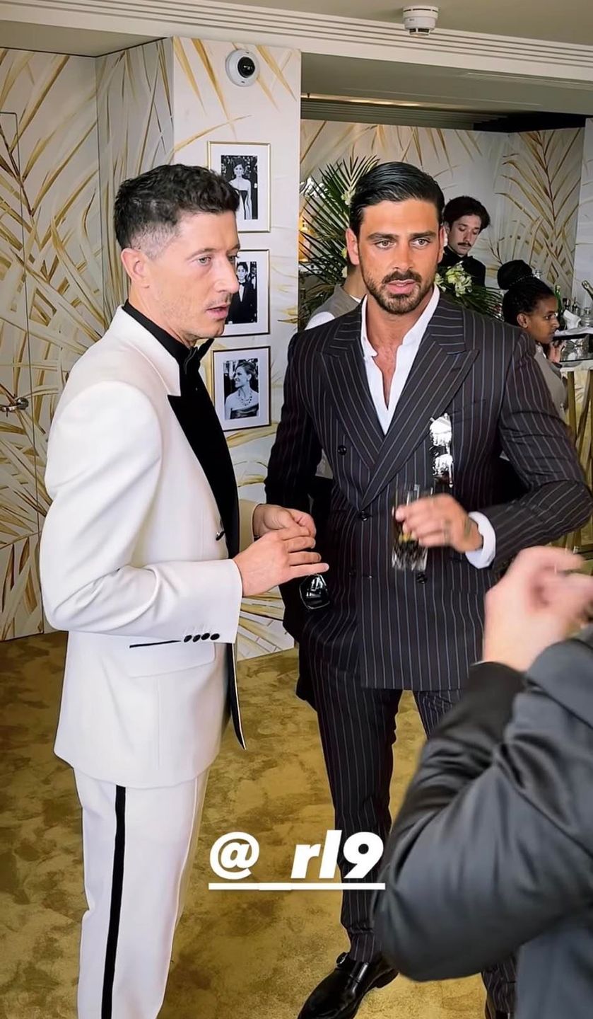 Robert Lewandowski i Michele Morrone