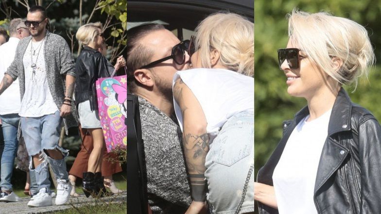 Blanka Lipińska i Baron w drodze na urodziny Mii