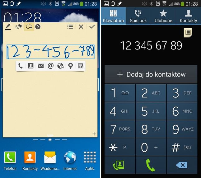 Samsung Galaxy Note 3 - Notatka z akcji