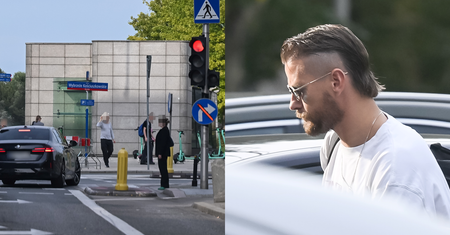 Sebastian Fabijański szarżuje po mieście czarnym BMW i przejeżdża na czerwonym świetle (WIDEO)