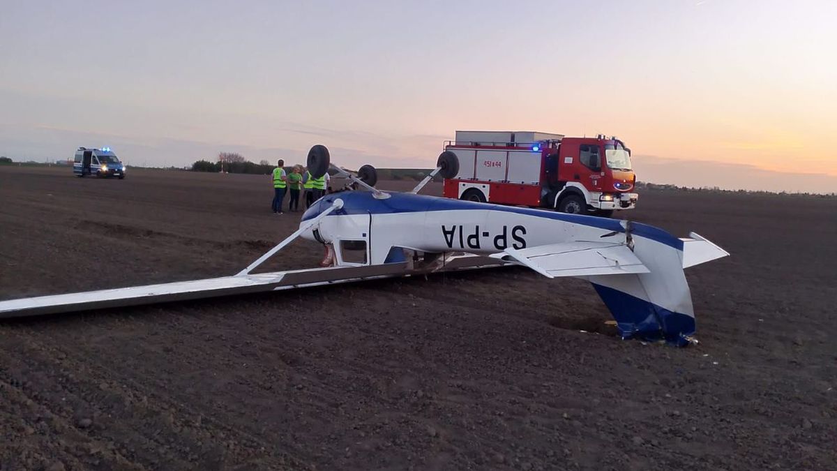 Wypadek awionetki w Gliwicach