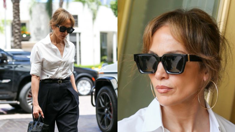 Jennifer Lopez z posępną miną wybrała się na lunch