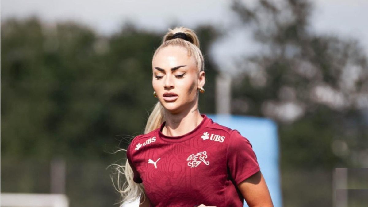 Alisha Lehmann w czasie treningu w reprezentacji Szwajcarii