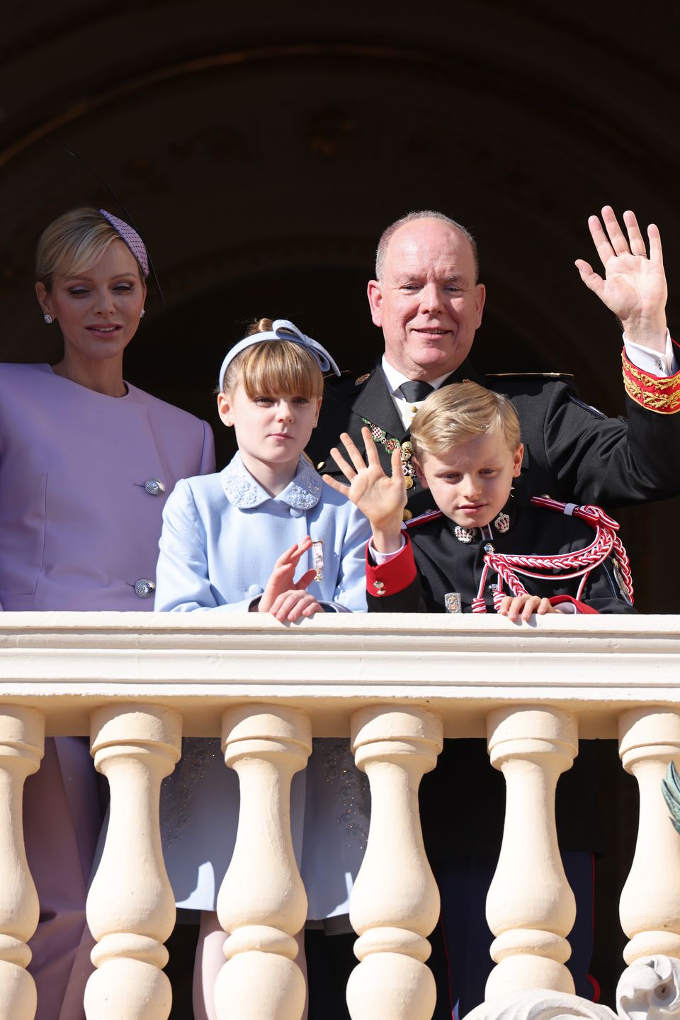 Monaco National Day 2024
MONACO, MONACO - NOVEMBER 19: (EDITOR'S NOTE : NO TABLOIDS WEB & PRINT, NO DAILY MAIL, NO DAILY MAIL GROUP, NO BILD, NO CHI, NO VOICI, NO CLOSER) Princess Charlene of Monaco, Princess Gabriella of Monaco, Prince Albert II of Monaco and Prince Jacques of Monaco attend the Monaco National Day on November 19, 2024 in Monaco, Monaco. (Photo by Pascal Le Segretain/Getty Images)
Pascal Le Segretain