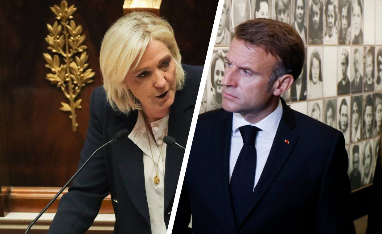 Szalony plan Macrona? "Pokerowe zagranie". Celem jest Marine Le Pen