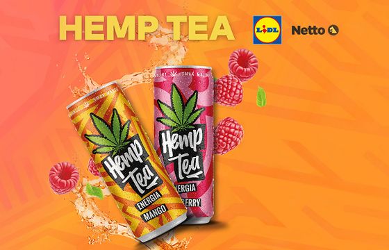 Nowy konkurs napojów Hemp Tea, produkt dostępny sklepach Lidl oraz Netto