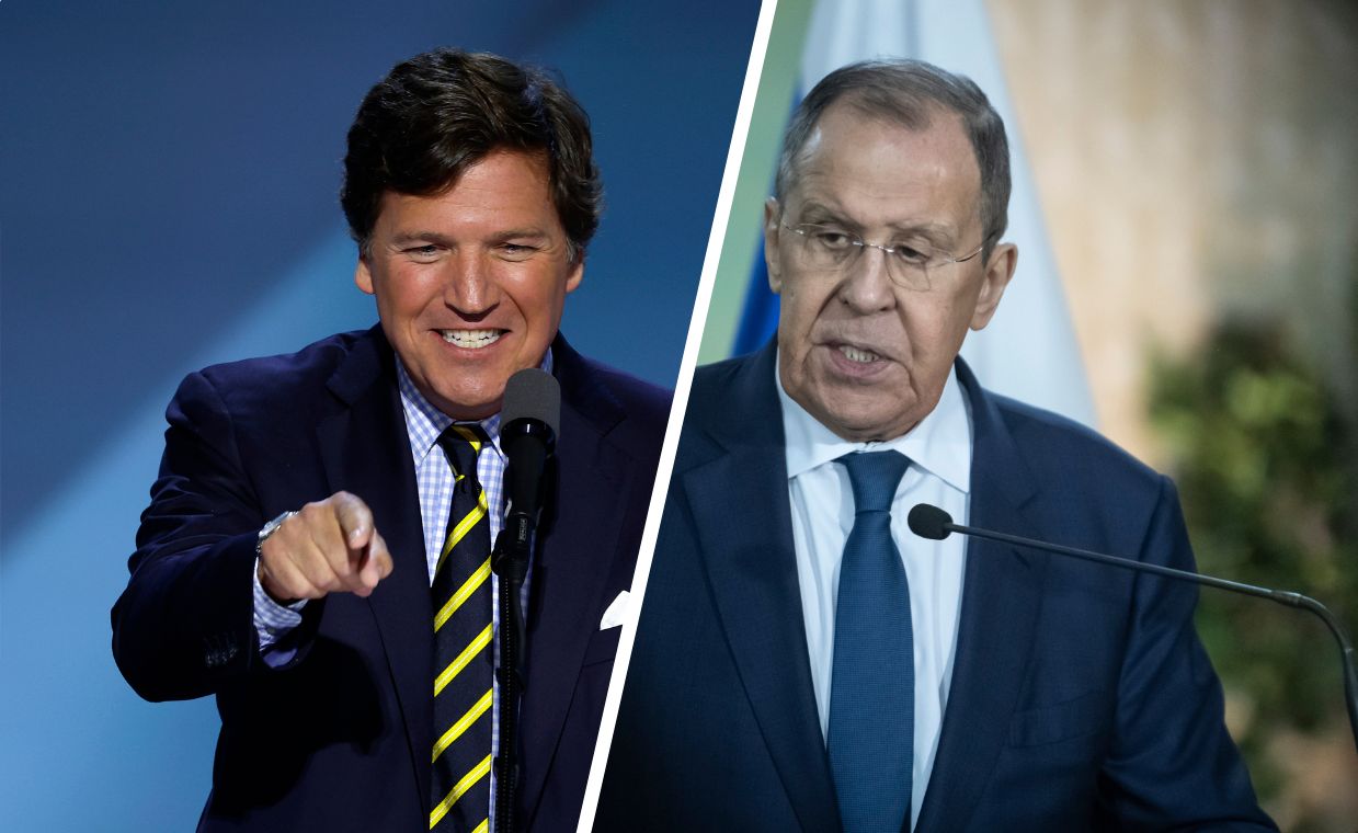 Tucker Carlson conducted an interview with Sergey Lavrov