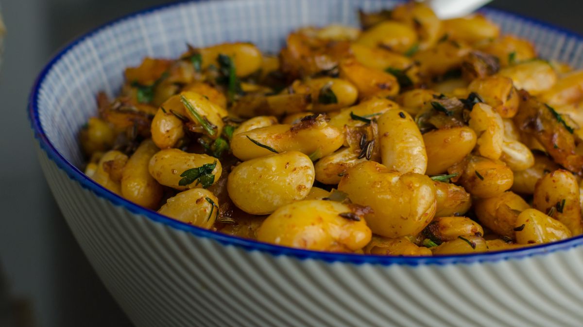 Fasola z suszonymi śliwkami na Wigilię