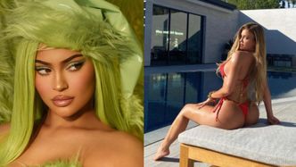 "Świąteczna" Kylie Jenner wygina się nad basenem w ULTRA SKĄPYM BIKINI (FOTO)