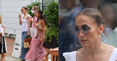 Przybita Jennifer Lopez PAŁASZUJE lody w towarzystwie 18-letniej córki Bena Afflecka (ZDJĘCIA)