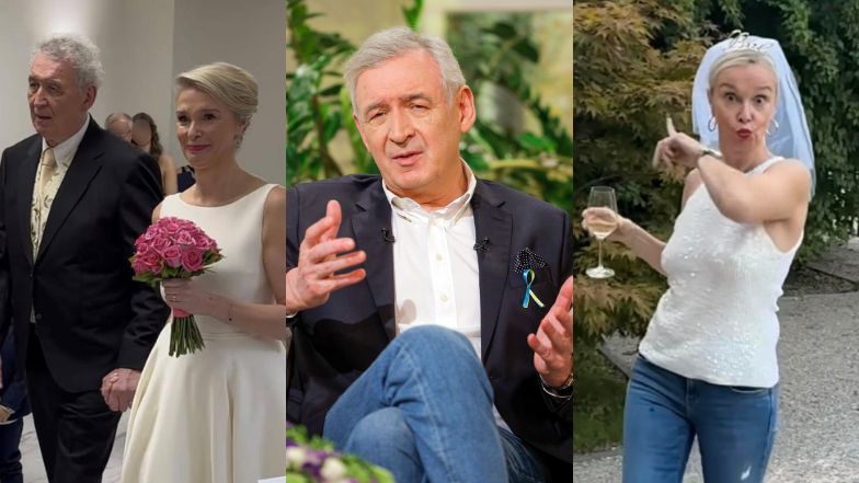Były minister kultury Waldemar Dąbrowski wziął ślub z modelką