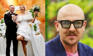 TYLKO NA PUDELKU: Robert Czerwik o SUKNI ŚLUBNEJ Magdaleny Narożnej. "Nie jest to oczywisty kierunek w modzie ślubnej"