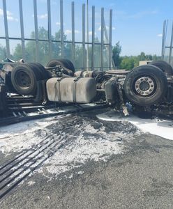 Tragiczny wypadek na A4. Nie żyje kierowca ciężarówki