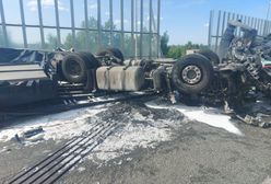 Tragiczny wypadek na A4. Nie żyje kierowca ciężarówki