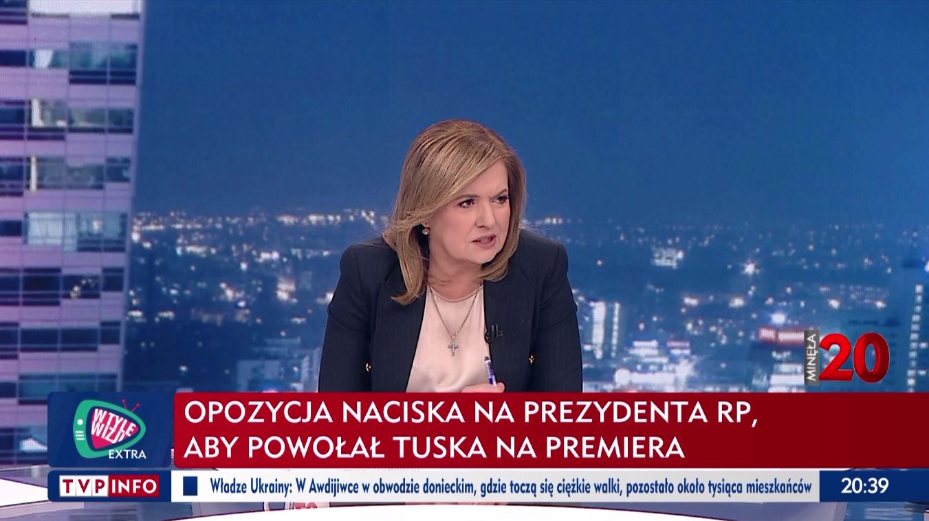 Zaskakujące zachowanie Danuty Holeckiej w TVP Info