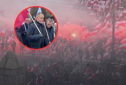 "Super, że jesteście". Nawrocki z synem na marszu