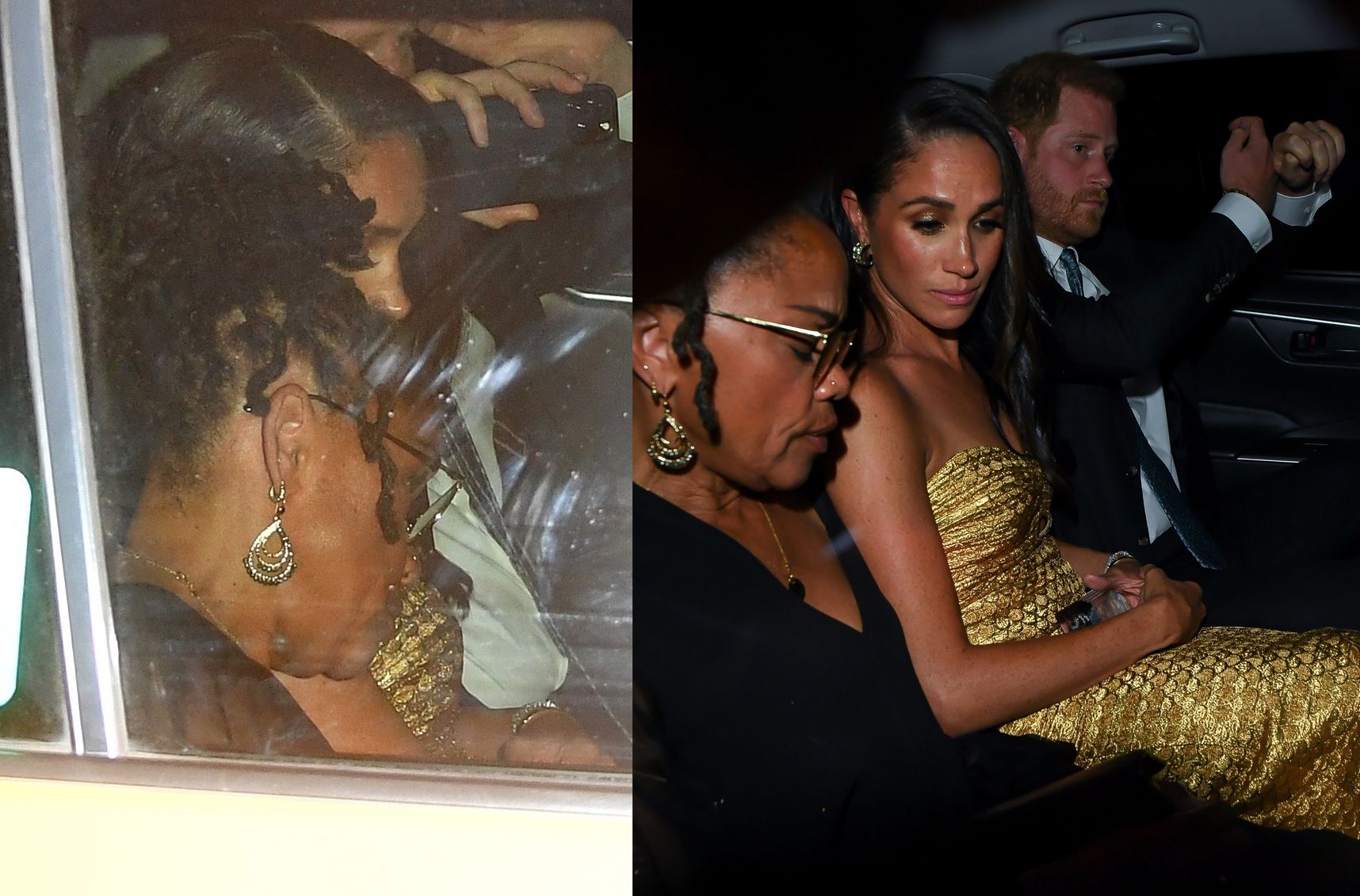  Meghan Markle grabs a cab with Prince Harry and Mom Doria in New York