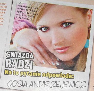 Gosia "Bez Chłopaka" Andrzejewicz doradza w "Bravo"