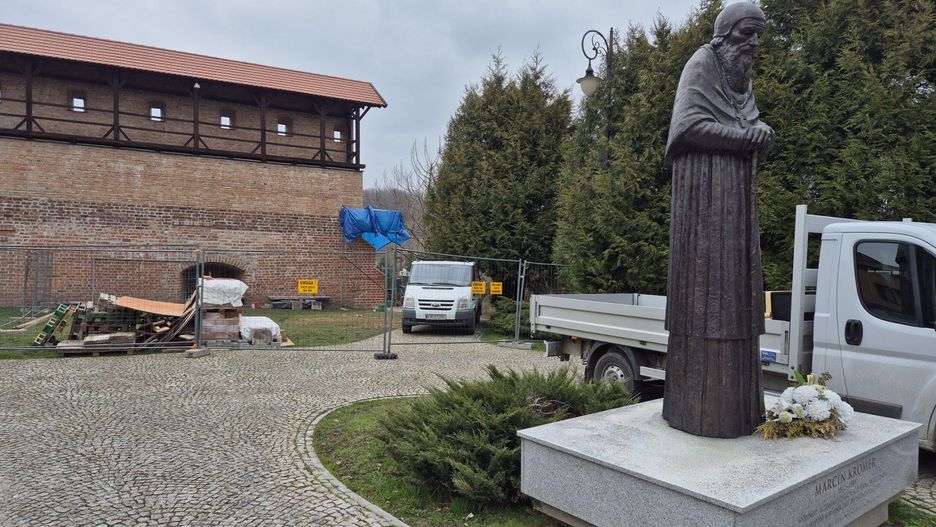 Remont murów obronnych w Bieczu