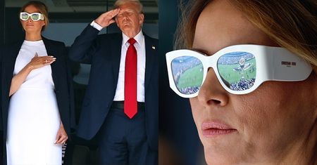 Elegancka Melania Trump SKRADŁA SHOW Donaldowi Trumpowi. Wszystko za sprawą drogich okularów