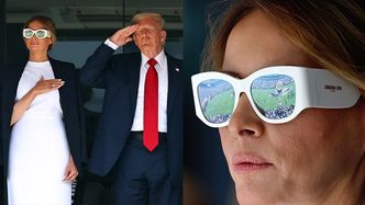 Elegancka Melania Trump SKRADŁA SHOW Donaldowi Trumpowi. Wszystko za sprawą drogich okularów