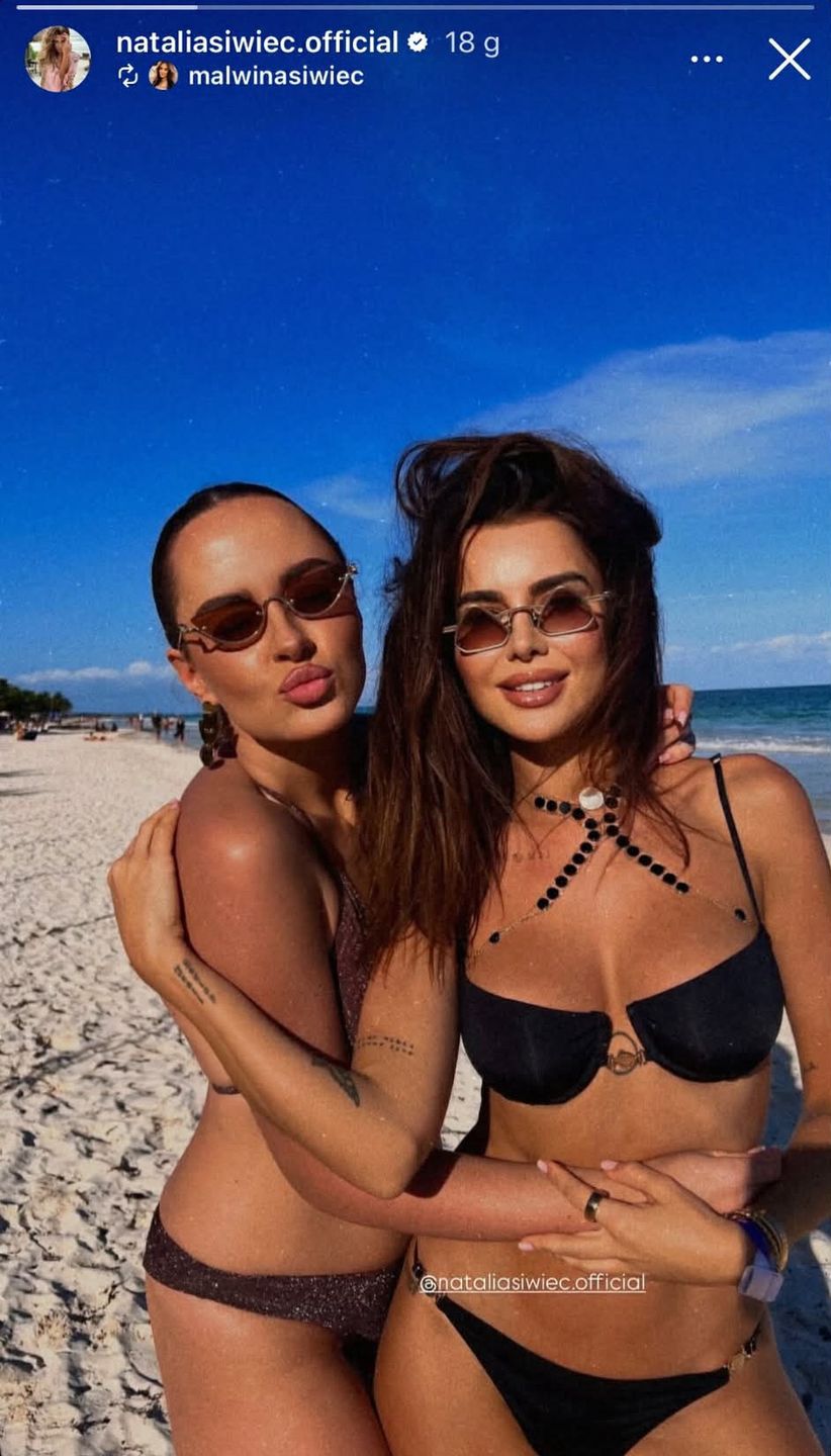 Natalia Siwiec z młodszą siostrą