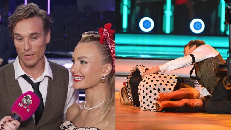 Maurycy Popiel i Sara Janicka skomentowali upadek na parkiecie
