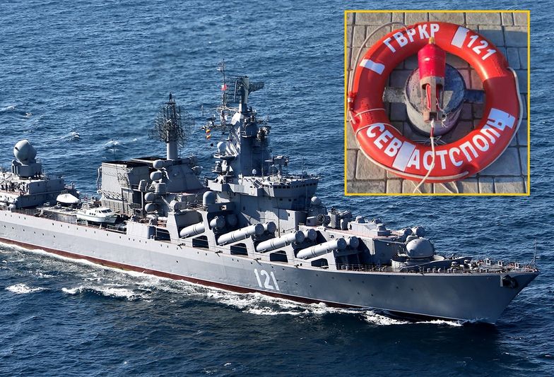 Wyłowili koło ratunkowe z krążownika Moskwa. Znalezisko trafi do muzeum