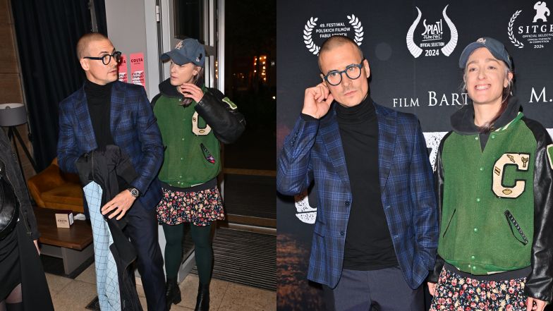 Matylda i Mateusz Damięccy na premierze filmu