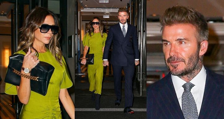 Victoria i David Beckhamowie opuszczają restaurację w obliczu plotek o rzekomym KRYZYSIE w małżeństwie (ZDJĘCIA)