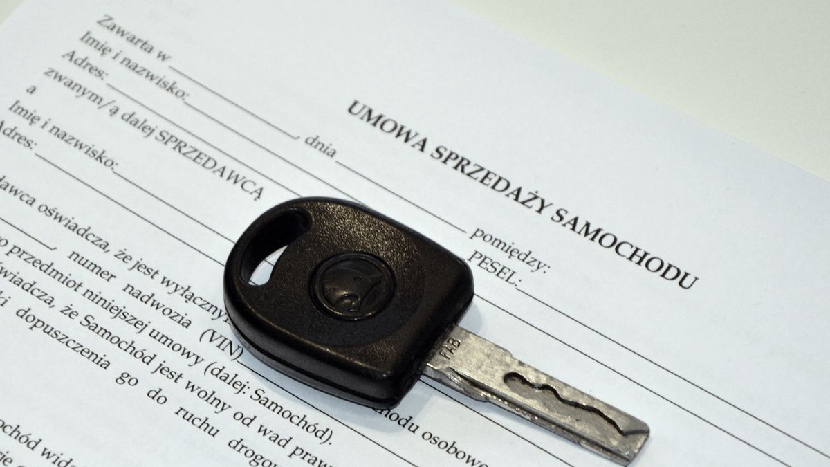 Umowa sprzedaży samochodu