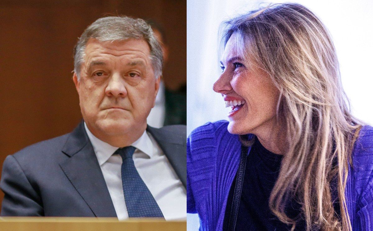 Na zdjęciu bohaterzy afery w PE - po lewej Pier Antonio Panzeri, po prawej Eva Kaili